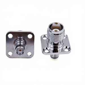 Adaptateur RF tout cuivre femelle avec plaque de montage à bride vers SMA femelle, vente en gros d'usine - Product Image 4