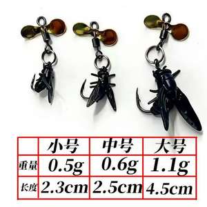 Kit de leurres souples, ensemble d'hameçons à mouche, cinq dans une boîte, pour la pêche au bar en eau douce, non imprimé, fabriqué en Chine, Ztc557 - Product Image 4