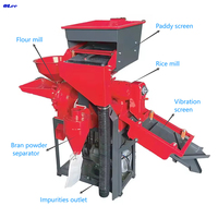 Machine à moudre le riz et le blé combinée, décortiqueuse de riz industrielle, machine à décortiquer le riz multifonctionnelle commerciale