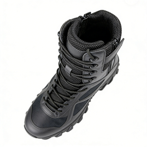 รองเท้าบูทเดินป่าหนังแท้แบบผูกเชือกสำหรับผู้ชาย ผลิตตามสั่งจากโรงงาน กันน้ำ เหมาะสำหรับการเดินป่าและการใช้งานทางยุทธวิธี - Product Image 6