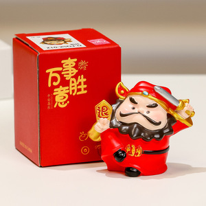 Ruijie Zhong Kui Figurine Resin <b>Doll</b> 3.9in Traditional Style Indoor Decor Home Office Gift - Product Image 3