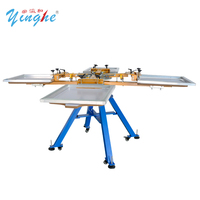 Máquina de Serigrafía de 4 Colores y 4 Estaciones para Camisetas y Telas, Precio de Fábrica Yinghe