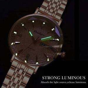Montre classique pour femme POEDAGAR 312, étanche, lumineuse, résistante aux chocs, en acier inoxydable, à quartz, pour femmes - Product Image 5