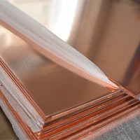 TU1 Oxygen Free Copper Coated Copper Plate Mirror Polished Red Copper Plate Fixed Size Cutting