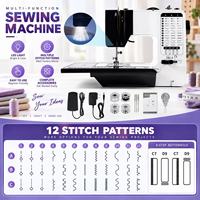 Machine à coudre électrique portable domestique 738 avec pied entraîneur pour cuir, nouveau modèle pour magasin de vêtements