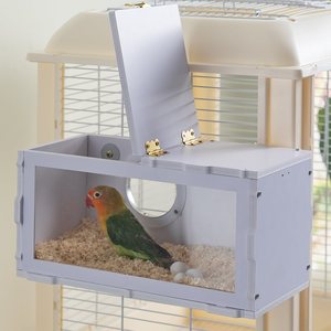 Caja de Cría para Loros de PVC Transparente - Nido Transparente para Aves como Cotorras, Agapornis y Periquitos con Ventana de Observación - Product Image 2