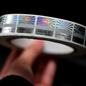 Custom Printing 2D/3D Silver Holographic Laser Sticker Anti-counterfeit Hologram Label Scratch Off Label OEM Adhesive Sticker - Product Image 6