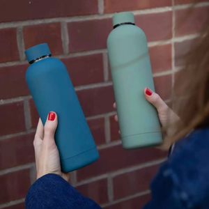 Outdoor Sports Stainless Steel 304 <b>Small</b> Mouth Water Bottle Insulated Bottle Shape Beverage Container for Hiking - Product Image 4