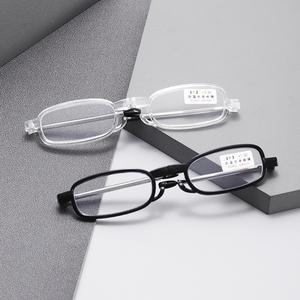 نظارات قراءة محمولة قابلة للطي للرجال والنساء، لكبار السن، عادية، عالية الوضوح، مضادة للضوء الأزرق، نظارات قراءة JJ 812 - Product Image 1