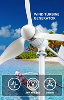 Éolienne solaire 1Kw 2Kw 48V 96V 110V 220V 3Kw 5 Kw 10 Kw Générateur d'éolienne pour alimentation électrique
