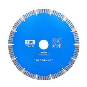 Disco de Sierra de Diamante de Grado Industrial de 180 mm (7 Pulgadas) para Piedra Sinterizada y Azulejos de Porcelana, Corte sin Desportilladuras, Suministro Directo de Fábrica - Product Image 1