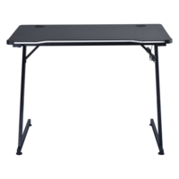 Table de jeu RGB en forme de Z de haute qualité, bureau de jeu pour ordinateur de style course avec porte-gobelet pour PC