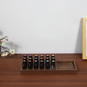 Deluxe óc chó Montessori cảm giác chia khay bát 21 khe cắm bằng gỗ đứng cho cửa hàng làm đẹp tinh dầu lưu trữ hộp Thùng - Product Image 5