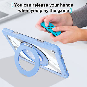 Funda de tableta esmerilada de cristal resistente para iPad 10,2 9th Gen <span class=keywords><strong>2021</strong></span> 2020 2019 A2603 A2604 soporte giratorio Protector de pantalla esmerilada - Product Image 5