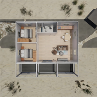 Villa modulaire en acier léger, élégante et facile à assembler, pour un espace de vie idéal