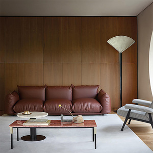 Canapé moderne de luxe 1 2 3 places en tissu en lin, convertible en lit, grand rembourrage en bois et en coton, canapé en lin, meubles de salon - Product Image 4