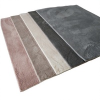Tapis moderne uni, fabriqué à la machine, antidérapant, ignifuge, adapté aux animaux domestiques, à poils ras, insonorisant et doux pour chambre, salon et maison