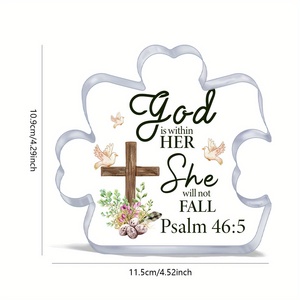 Puzzle créatif en blocs acryliques pour pasteur hommes femmes touchant <span class=keywords><strong>Proverbe</strong></span> sculpture plaque de bureau de mariage-pour les anniversaires de Thanksgiving - Product Image 5