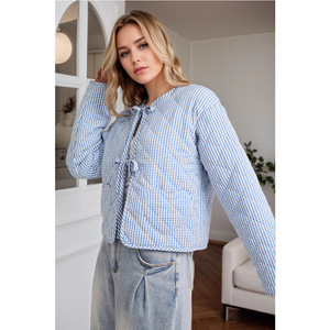 Giacca Invernale da <span class=keywords><strong>Donna</strong></span> Stampata in Maglia Trapuntata Reversibile Impermeabile Traspirante in Tessuto Ecologico Poliestere/Rayon con Cerniera - Product Image 6