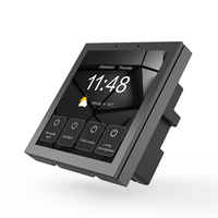 M4 Interrupteur Intelligent à Écran Tactile de 4 Pouces, Affichage Multi-Fonction et Multilingue avec Application Smart Life, Tension Max. 220V, Courant Max. 10A