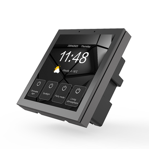 Interruptor Inteligente M4 <span class=keywords><strong>con</strong></span> <span class=keywords><strong>Pantalla</strong></span> Táctil de 4 Pulgadas Multifunción y <span class=keywords><strong>Pantalla</strong></span> Multilingüe Compatible <span class=keywords><strong>con</strong></span> App Smart Life Voltaje Máx. 220V Corriente Máx. 10A - Product Image 2