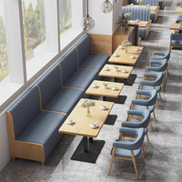 Bancs et chaises rembourrés en bois pour restaurants commerciaux, cafés, hôtels, mobilier de restauration, fourniture directe d'usine