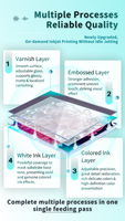 Imprimante à passage unique haute vitesse avec tête d'impression HP, encre CMYK à base d'eau pour boîtes en carton ondulé – Optimisez votre production d'emballages