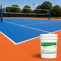 Peinture et revêtement acrylique liquide VISPORT VS-300M pour terrains de sport, application au pistolet et au pinceau