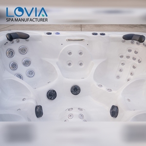 Vente en gros de bain à remous style chaud spa extérieur hydra massage piscine jacussier de fibra para 7 personas baignoire avec jets pour la famille - Product Image 3