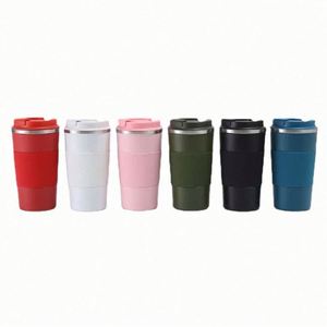 Taza de Café de Acero Inoxidable 304, Termo Portátil para Auto, Regalo de Oficina, Taza para Dos Bebidas - Product Image 6