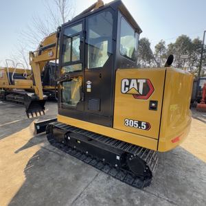 Excavatrice sur chenilles d'occasion Caterpillar CAT305.5 du Japon, machine de terrassement de 5,5 tonnes, CAT305.5E, CAT303.5, CAT305E2, mini-excavatrices d'occasion - Product Image 4