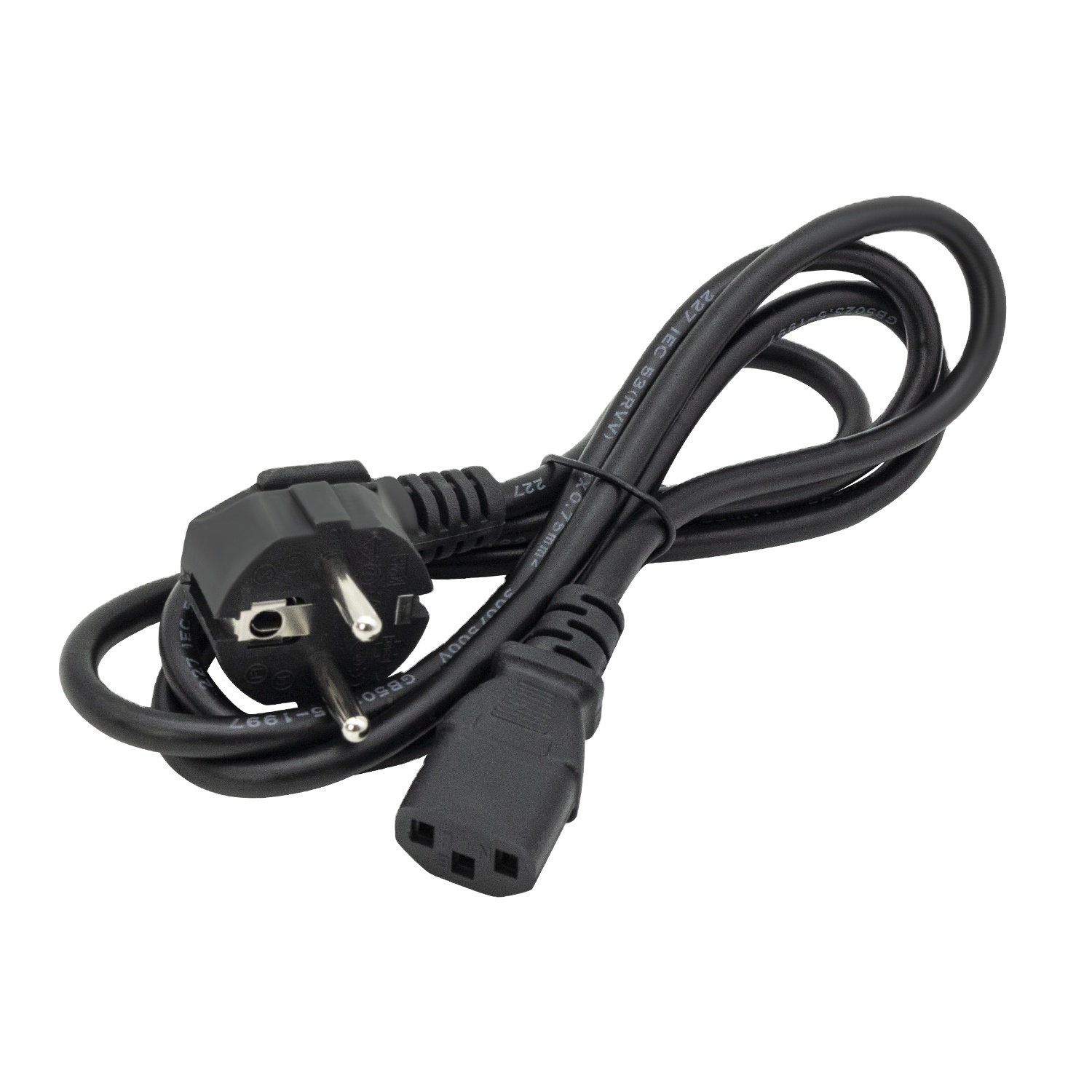 Высокое качество 2-контактный ЕС вилка кабеля питания переменного тока Кабель питания кабель 1,5 м для ноутбука компьютерные мониторы