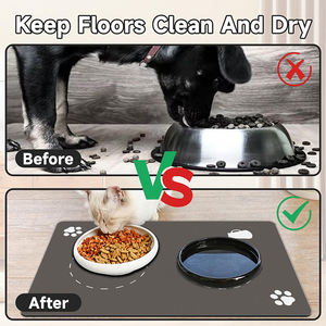 Factory Sale Rutsch feste schnell trocknende Haustier Katze Hundefutter Wasserschale Matte Benutzer definierte weiche Kieselgur Haustier Fütterung matte - Product Image 4