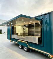Trailer Jajanan Jalanan Tipe Kontainer Baru untuk Menjual Kopi, Burger, Kentang Goreng, Es Krim, BBQ, Bus, Truk Makanan Mobile, Sesuai Standar CE & DOT
