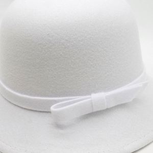 หมวกบักเก็ตสีขาวสุดหรูพร้อมโบว์ริบบิ้นสำหรับผู้หญิง งานแต่งงาน โบสถ์ ขายส่ง สำหรับงานปาร์ตี้ลำลอง กิจกรรมกลางแจ้ง - Product Image 5