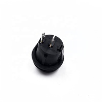 Interrupteur à bascule rond étanche à bouton noir avec lampe Led 3 broches 20mm interrupteur à bascule pour bateau