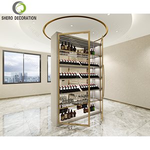 Tùy chỉnh treo tường rượu vang Giá rượu tủ trưng bày nhà hàng rượu cửa hàng kệ - Product Image 3