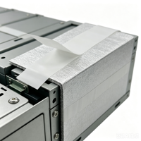 Ruban en tissu de coton ignifuge à haute résistance isolante avec adhésif thermofusible pour modules haute tension