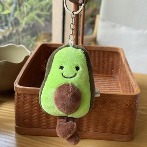 Fun Avocado Plush Toy Soft Iron Keychain Bag Pendant Kawaii Avocado <b>Doll</b> Cartoon Fruit Stuffed <b>Doll</b> Children Kids Birthday Gift - Product Image 3
