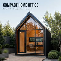 Kit de maison triangulaire à cadre en acier pour villa ou cabine moderne préfabriqué modulaire mobile petite maison