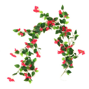Nouveau produit : guirlande de fleurs artificielles de <span class=keywords><strong>bougainvilliers</strong></span> suspendus de 1,7 m, décoration suspendue pour mariage, guirlande de fleurs artificielles pour le Nouvel An - Product Image 3