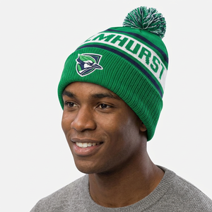 Chapeau en laine mérinos tricoté de haute qualité, chaud et doux pour l'hiver, avec étiquette en cuir, logo tricoté épais, bonnet unisexe. - Product Image 1