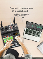 Interface audio GAX-GT4 Uad Apollo, mélangeur de karaoké, amplificateur, à prix avantageux