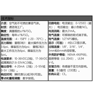 Dwyer Msx Series Magnesense Differential Pressure Transmitter Optional <b>Range</b> 4-20ma Output For Building Automation - Product Image 4