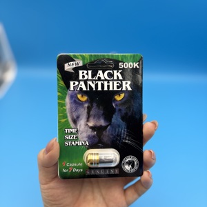 High Quality Black Panther Capsule Black Panther 500k Single Herbal Wellness Unit Capsule Natural <b>Blend</b> for Adult Daily Care - Product Image 2