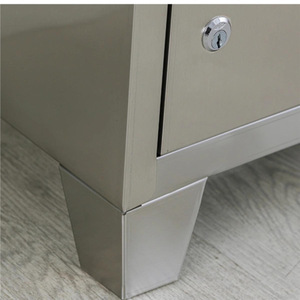 Xinda Stainless Steel Dinnerware Cabinet 5 Floors Multi <b>Door</b> Lockable Storage For Office Canteen Restaurant School Use - Product Image 3