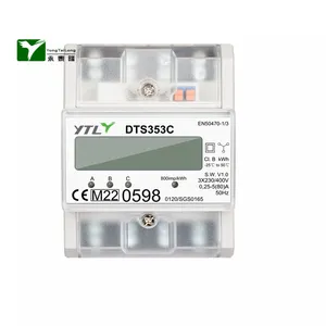 Ytl dts353c 400V Din Rail 3 giai đoạn 4 mô-đun giữa chứng nhận 3 giai đoạn kWh mét