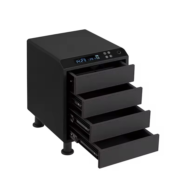 Four Layers Fingerprint Password Security Solid Steel Intelligent Anti-theft Smart Jewelry Safe Storage Wardrobe Safe Box