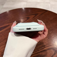 Étuis de téléphone portable magnétiques anti-empreintes digitales, antichoc, en silicone, avec porte-cartes pour 17 Pro Max 16 15 Pro 14 13