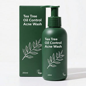 Limpiador Facial Espumoso para el Acné con Árbol de Té y Hierbas Fermentadas, Marca Privada, Bajo MOQ, Precio de Fábrica, Venta al por Mayor - Product Image 1